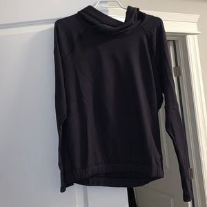 Lululemon black thin hooded long sleeve